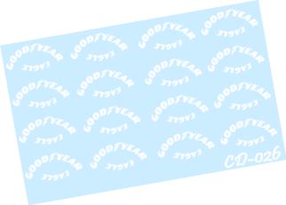 CD_026-C Goodyear Eagle tire stickers White only