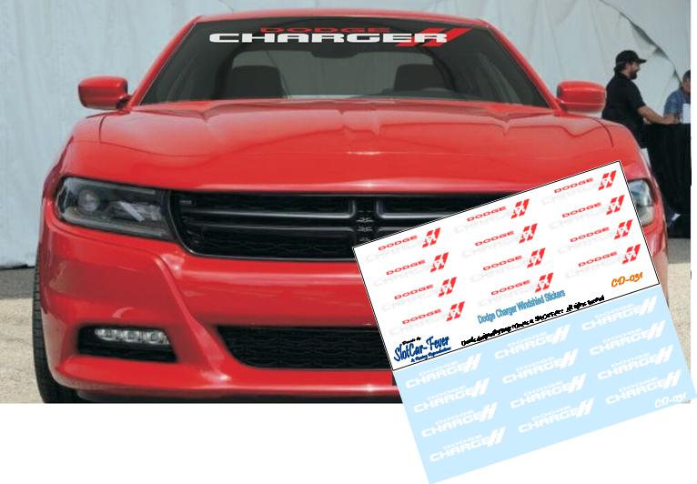 CD_031-C Dodge Charger Windshield Stickers