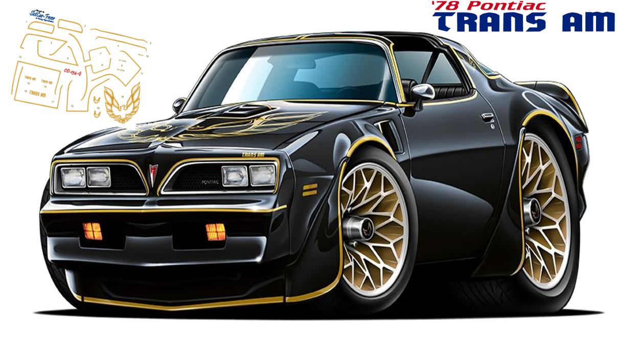 CD_034-C 1978 Pontiac Trans Am stripes (GOLD ONLY)