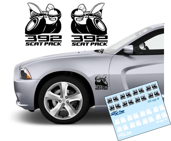 CD_039-C Dodge Charger Scat Pack stickers.  (8 sets)
