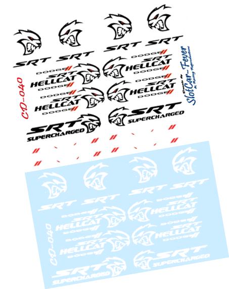 CD_040-C Dodge SRT Hellcat Logos BLACK & WHITE