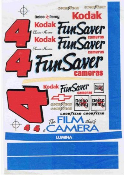 CHK_4Kodak 1994 Ernie Irvan #4 Kodak Fun Saver (1:24)
