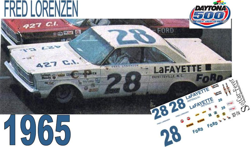 DC-1965  #28 Fred Lorenzen 65 Ford