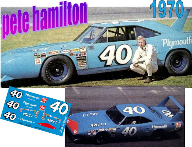 DC-1970-C  #40 Pete Hamilton 70 Plymouth Roadrunner