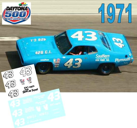 DC-1971-C  #43 Richard Petty 71 Plymouth