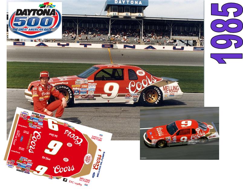 DC-1985-C  #9 Bill Elliott  1985 Coors Ford Thunderbird