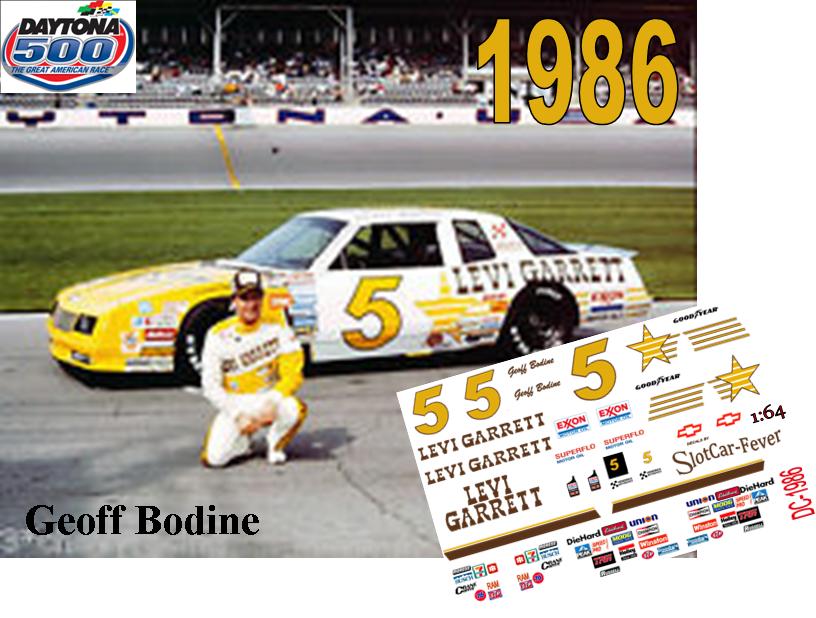 DC-1986-C  #5 Geoff Bodine 86 Chevy Monte Carlo