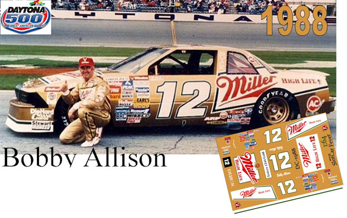 DC-1988-C  #12 Bobby Allison 88 Buick Regal