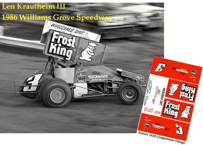 SC_001-C #3 Len Krautheim III 1986 Williams Grove Speedway