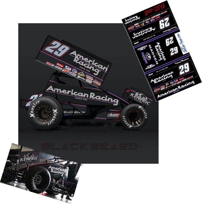 SC_018 #29 Kerry Madsen American Racing Wheel Sprint Car