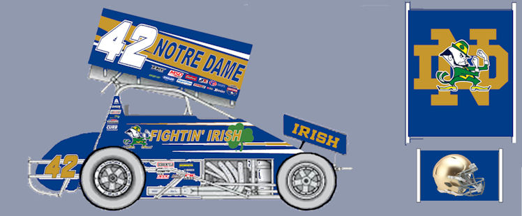 SC_099 #42 Fantasy Notre Dame Sprint Car