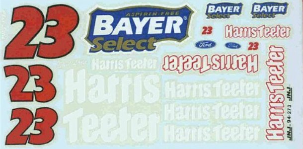 JNJ_94-273 1994 Chad Little #23 Bayer Select-Harris Teeter (1:24)