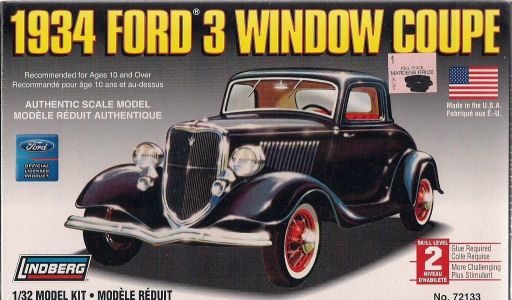 LIN_72133 1934 Ford 3 Window Coupe (1:32)