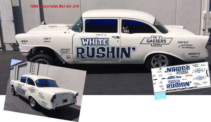 MM-171-C 'White Rushin'' 1956 Chevrolet Bel Air 210