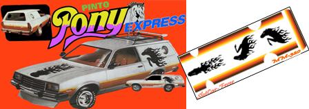 MM-320-C Pinto PONY EXPRESS Street Machine decals