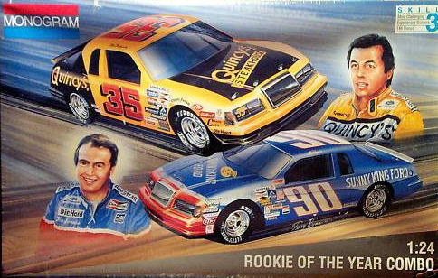MON_6368 1985 Rookie of the Year Ford T-bird Combo Alan Kulwicki & Ken Schrader 1:24