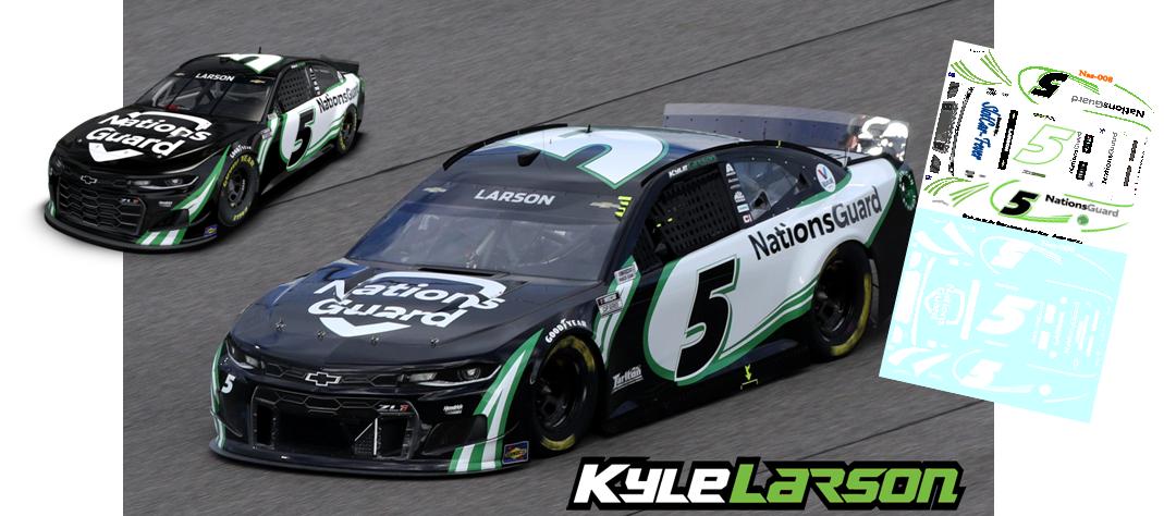 NAS21-008-C #5 Kyle Larson 2021 NationsGuard Camaro