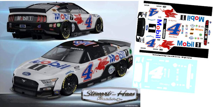 NAS22-4-C #4 Kevin Harvick 2022 Ford Mustang