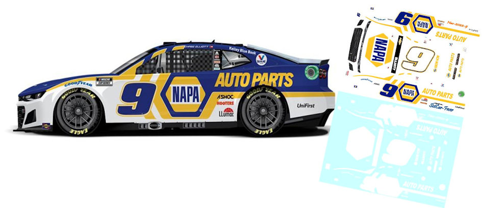 NAS22-9-C #9 Chase Elliott 2022 Chevy Camaro