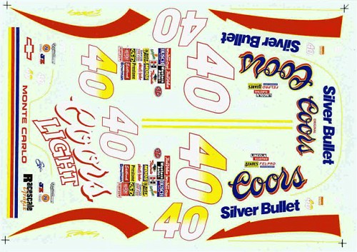 RAC_40Coors Robby Gordon #40 Coors Light Silver Bullett (1:24)
