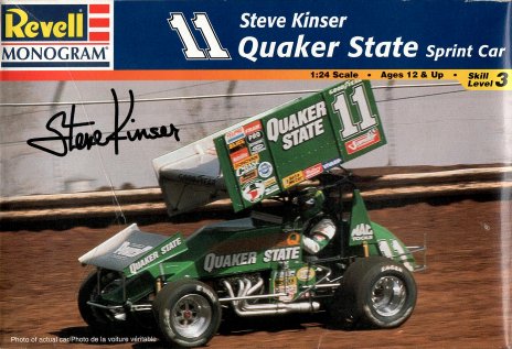 REV_85-2517 World of Outlaws #11 Steve Kinser Quaker State sprint car (1:24)