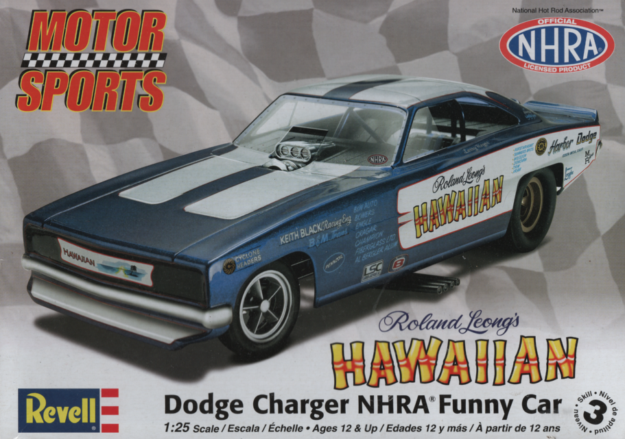 REV_85-4287 Roland Leong's HAWAIIAN Dodge Charger NHRA Funny Car (1:25)