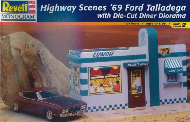 REV_85-7803 1969 Ford Talladega w/Die-Cut Diner (1:24)