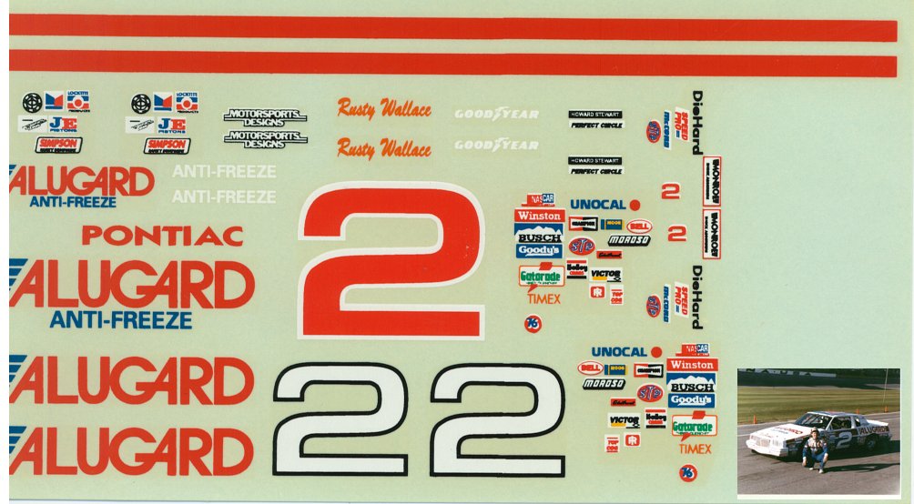 RW_2Alugard #2 Rusty Wallace Alugard Pontiac Grand Prix (1:24)