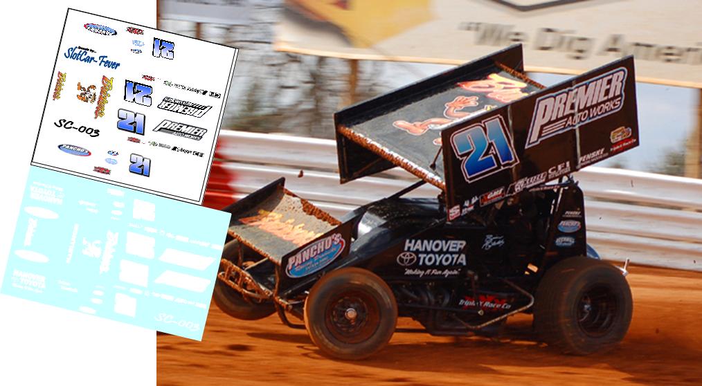 SC_003-C #21 Brian Montieth sprint car at Williams Grove