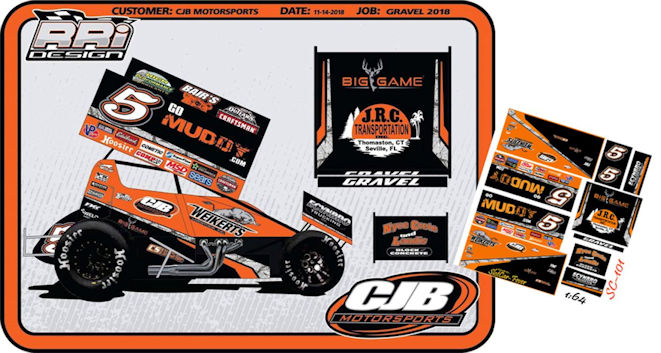 SC_101-C #5 David Gravel Go Muddy 2018 Sprint Car