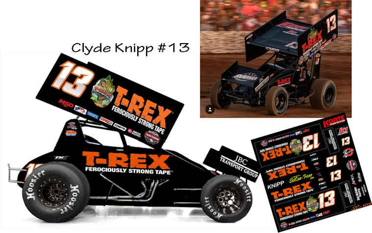SC_102-C #13 Clyde Knipp T-Rex 2018 Sprint Car