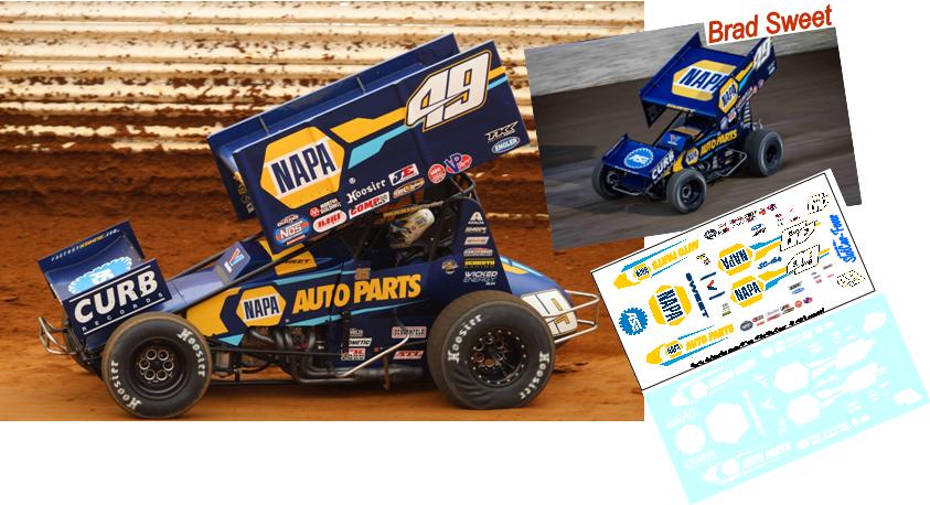 SC_164-C #49 Brad Sweet - Kasey Kahne Racing NAPA Sprint Car