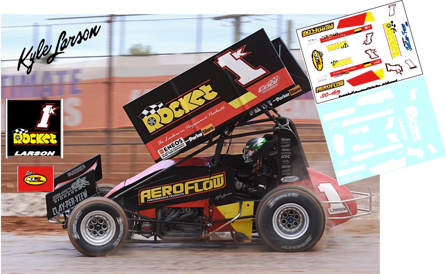 SC_165-C #1k Kyle Larson Rocket-AeroFlow Sprint Car