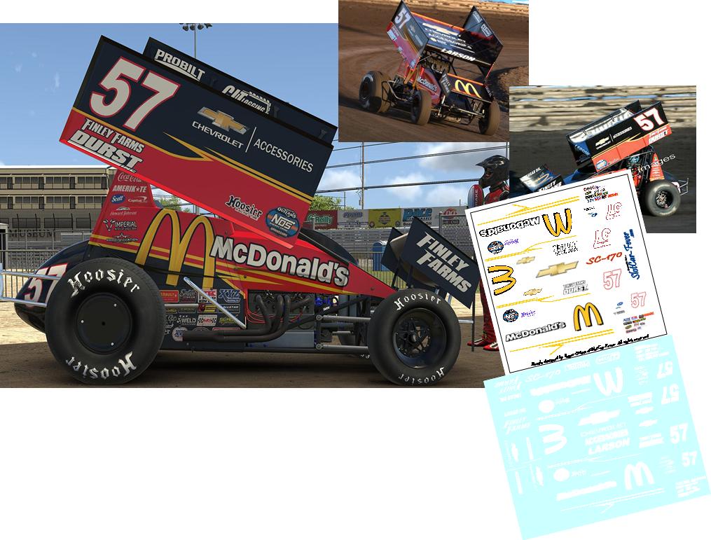 SC_170-C #57 Kyle Larson McDonalds Sprint Car