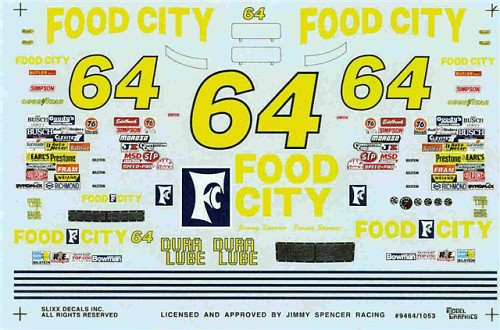 SLX_1053 #63 Food City Jimmy Spencer (1:24)