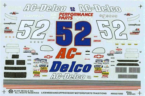 SLX_1092 #52 AC Delco 1995 Ken Schrader (1:24)