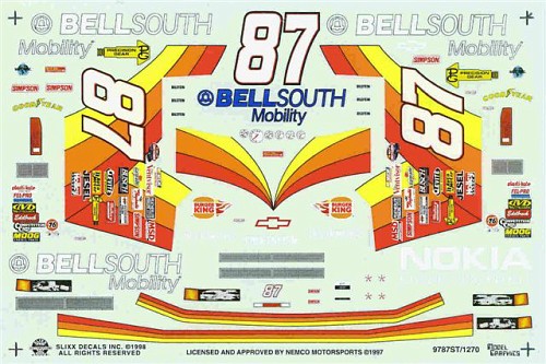 SLX_1413 #87 Bell South Joe Nemechek (1:24)
