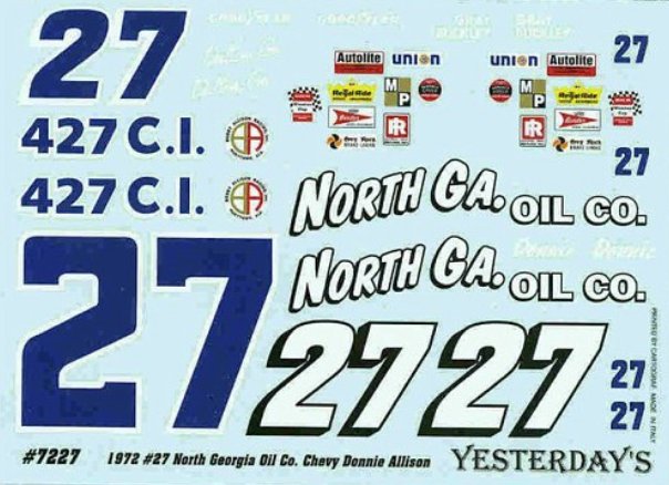YES_7227 #27 Donnie Allison #27 North Ga Oil Co (1:24)