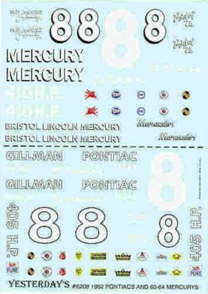 YES_8Mercury 1962-64 Joe Weatherly #8 Gillman Pontiac-Bristol Lincoln Mercury (1:24)