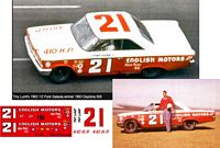 SCF1089-C #21 Tiny Lund 63 Ford Daytona 500 Winner