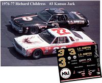 SCF1215-C #3 Richard Childress Kansas Jack  76-77 Monte Carlo