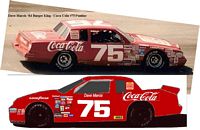 SCF1221-C #75 Dave Marcis Coke/Burger King '84 Pontiac