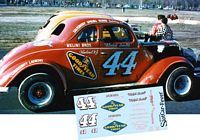 #52 Earl Ross Red Cap Ale Chevrolet 1/43rd Scale Slot Car Decals 