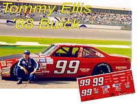 SCF1282-C #99 Tommy Ellis 1988 Buick at the Daytona 500