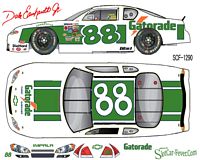 SCF1290 #88 Dale Earnhardt Jr. Bobby Allison Throwback Chevy Fantasy car