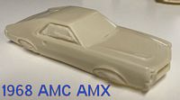 13268AMCAMX 1:32 scale Resin1968 AMC AMX