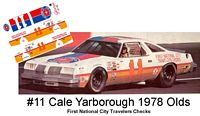 SCF1330 #11 Cale Yarborough 1978 Olds First National City Travelers Checks