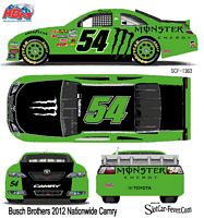 SCF1363-C #54 Kyle & Kurt Busch Monster Nationwide Camry Fantasy car