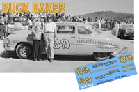 SCF1393-C #89 Buck Baker Hudson Hornet