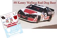 SCF1437-C #8 Kenny Wallace Red Dog Beer  T-Bird